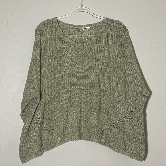 Moth by Anthropologie Boxy Oversized Green Knit Sweater - Picture 2 of 7